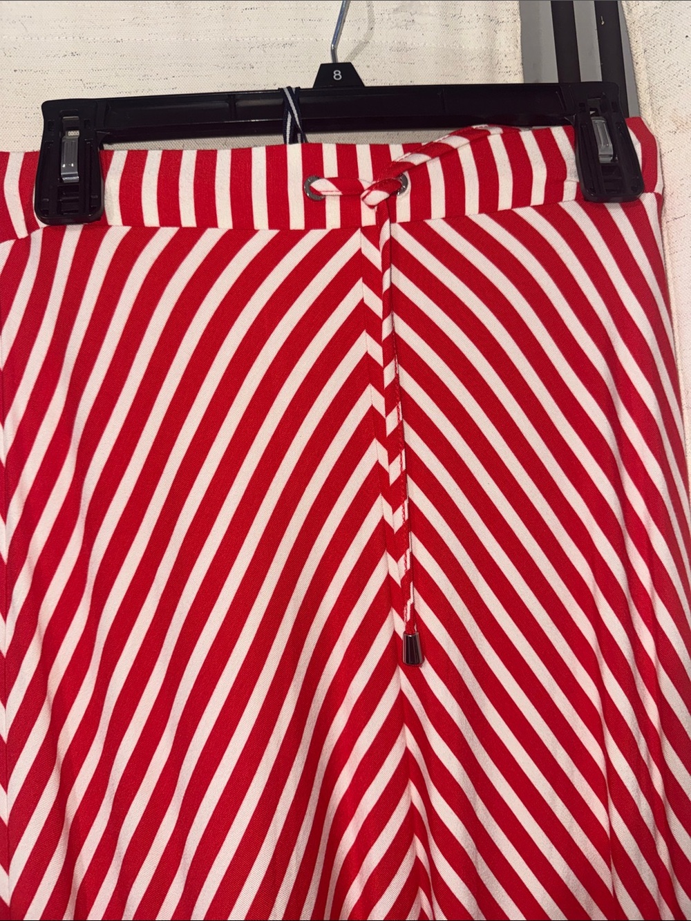 NWT Orange White Chevron Longer Joules Skirt sz 4